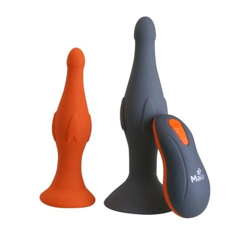 maia ethan remote control silicone vibrating butt plug set sex toys