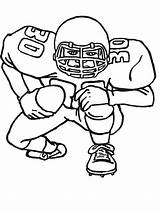 Coloring Football Pages Player Printable Boys Color Recommended sketch template