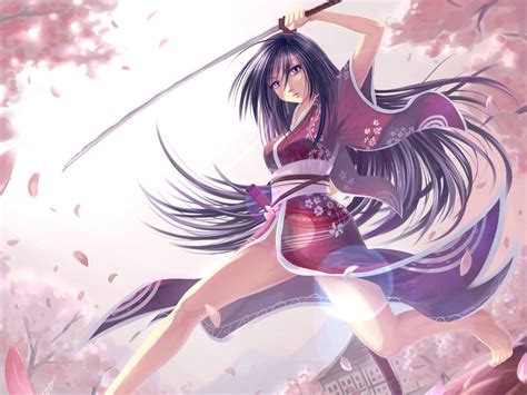 Sexy Samurai Girl Anime Wallpaper