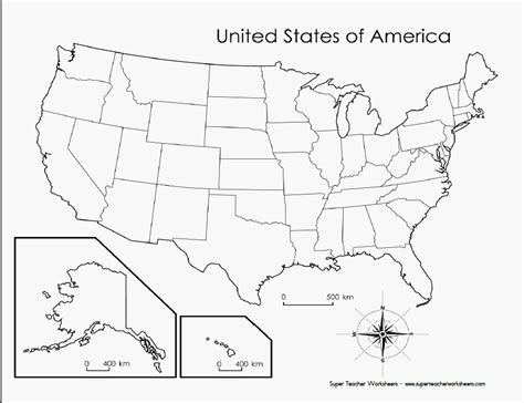 50 states map link to the best printable blank map of the 50 states that i found map