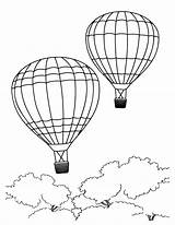 Coloring Air Hot Balloon Pages Printable Popular sketch template