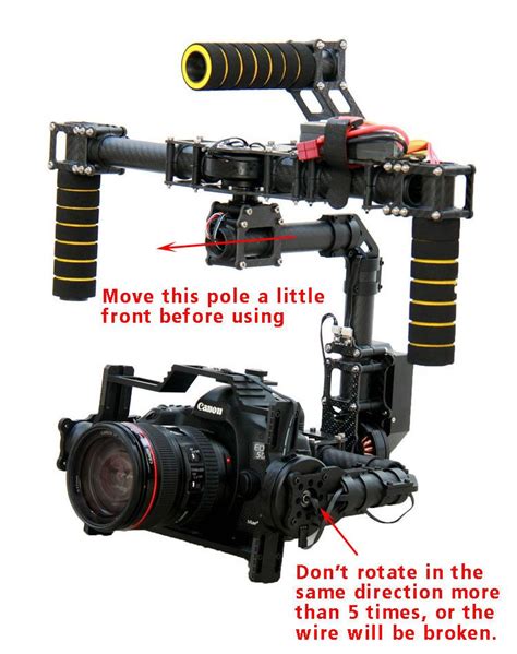 axis gimbal dslr stabilizer