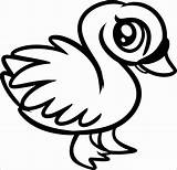 Coloring Pages Animal Cute Baby Swan Draw Animals Dragoart Printable Clipart Kids Super Sea Anime Sheets Woodland Chibi Cartoon Step sketch template