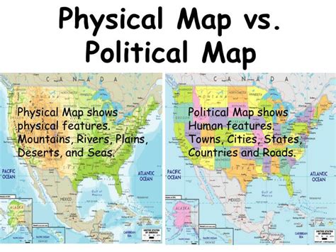 What Is The Difference Between A Physical And Political Map Maps My