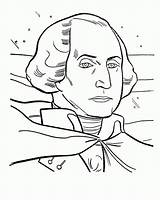 Washington George Coloring Pages Colouring Kids Printable Clipart Popular 1st Library sketch template