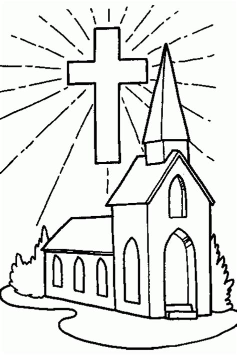 church coloring pages  children coloring home