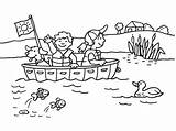 Barque Coloriages Chaloupe Canot Transports Canoe Ko Colorier sketch template