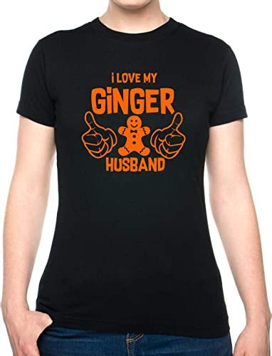 Print4u Ladies T Shirt I Love My Ginger Husband Amazon Ca Clothing