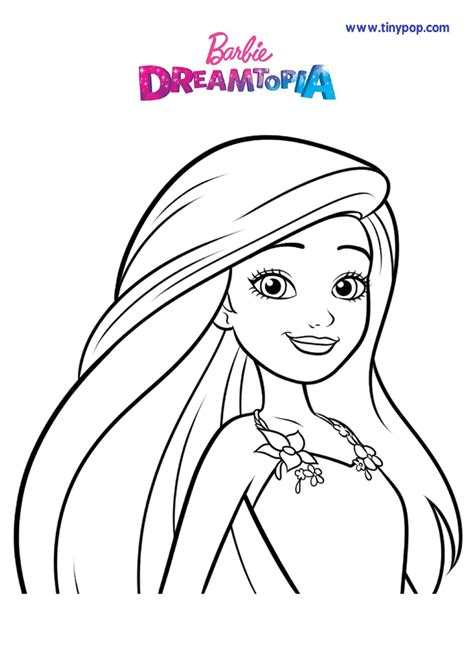 barbie dreamtopia coloring page  printable  templateroller