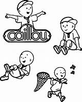 Caillou Wecoloringpage sketch template