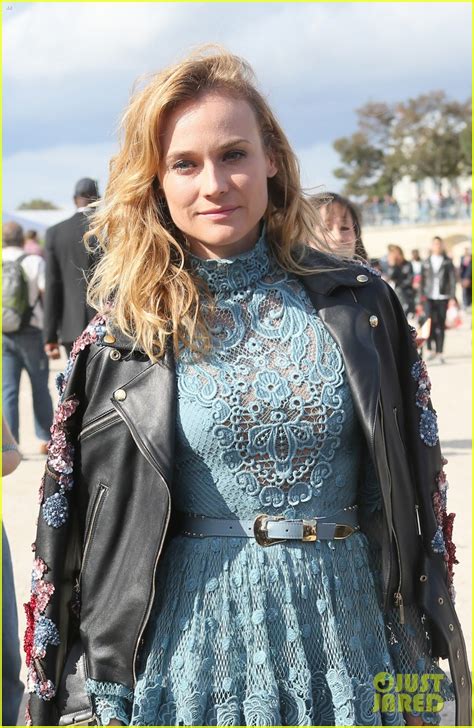 diane kruger sits front row for elie saab s pfw show
