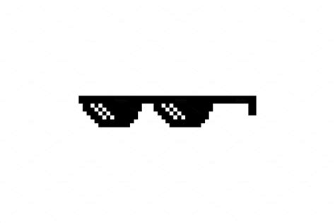 Pixel Glasses Of Thug Life Meme Illustrations ~ Creative Market