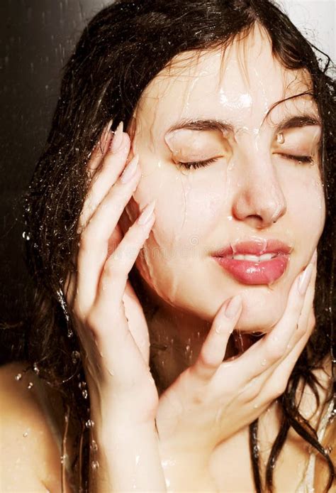 Girl Taking A Shower Stock Images Image 13943554