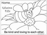 Ephesians Toddlers Kindness Preschoolers Assert Rights sketch template