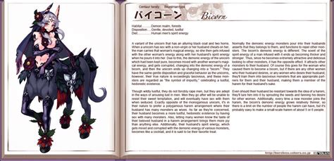 bicorn monster girl encyclopedia drawn by kenkou cross