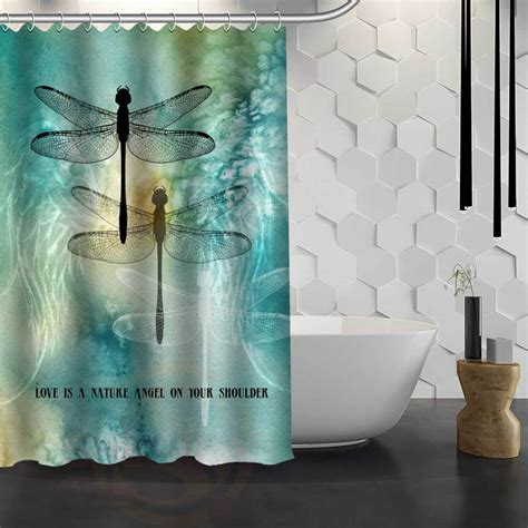 Vixm Hot Sale Custom Dragonfly Custom Shower Curtain