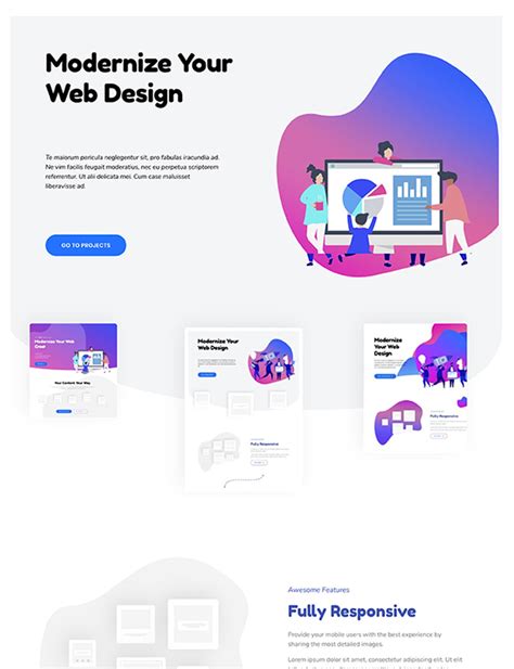 digital product website template anchor point creative