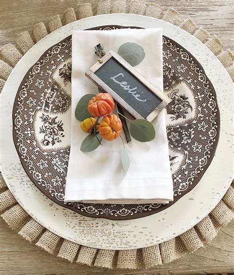 thanksgiving place setting ideas home stories