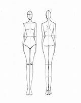 Fashion Template Sketch Drawing Templates Illustration Female Mode Model Sketches Front Wordpress sketch template