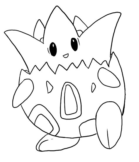 togepi smiling coloring page  printable coloring pages  kids