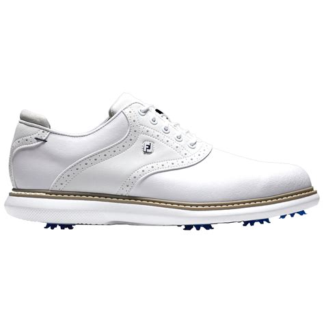 footjoy mens traditions waterproof golf shoes lightweight leather spiked  picclick uk