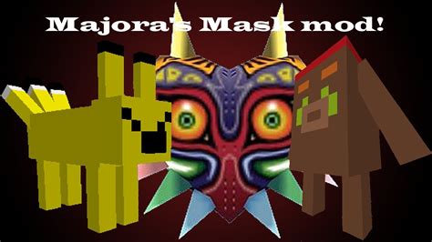 majoras mask mod adds masks items weapons mobs   youtube