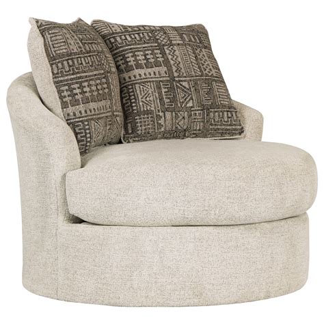 signature design by ashley soletren contemporary swivel accent chair