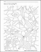 Abstract Coloring Sheet Print Printable Student Studenthandouts Click Pdf Pages sketch template