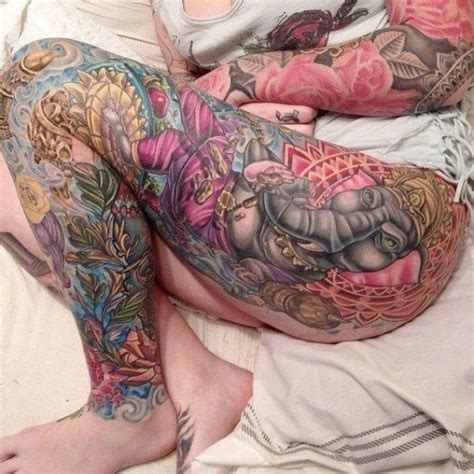 22 awesome leg sleeve tattoos designbump