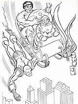 Christmas Marvel Super Coloring Heroes 1984 Book sketch template