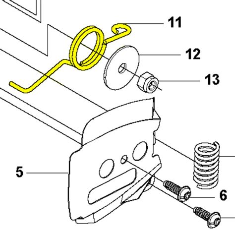 husqvarna chain  chain brake parts