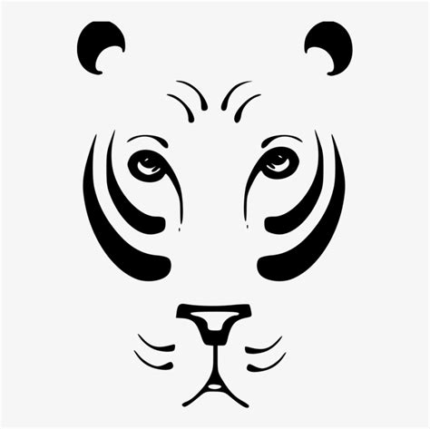 sea lion tiger cougar gambar abstrak hitam putih hewan  png