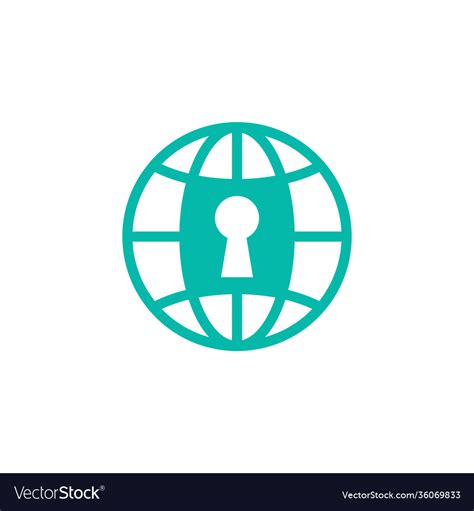 earth protection security logo design royalty  vector