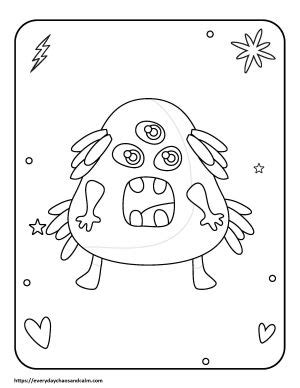 monster coloring pages  kids