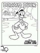 Coloring Mickey Mouse Clubhouse Pages Printable Popular sketch template