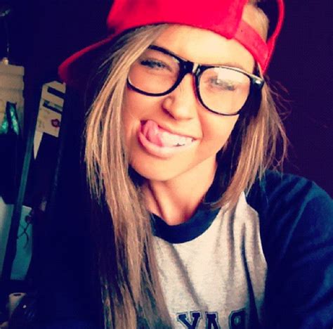 love the cap glasses and face expresion too cute pretty girl swag cute glasses girls with