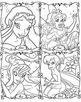 Coloring Disney Pages Fairies Fairy Printable Print Tinkerbell Color Kids Rainbow Magic Jr Cartoons Pixie Coloringhome Hollow Colouring Book Sheets sketch template