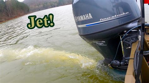 yamaha hp jet outboard  action  fishing jet youtube