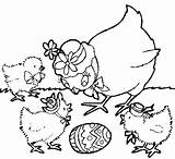 Easter Chicks Coloring Pages Colouring Colour Print sketch template