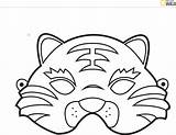 Mask Animal Coloring Templates Tiger Farm Masks Template Company Woodland Choice Jungle Sampletemplatess Lion Pages sketch template