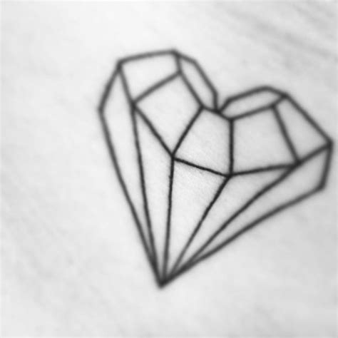 heart shaped diamond tattoo images  pinterest diamond