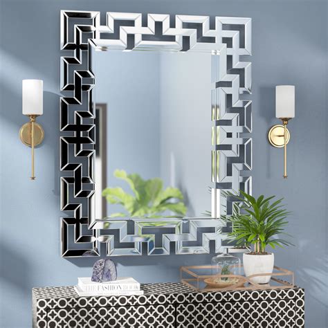 collection  hogge modern brushed nickel large frame wall mirrors mirror ideas