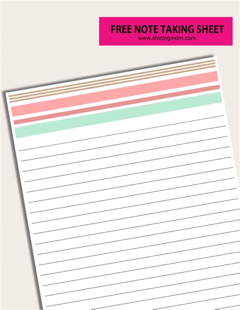 happy freebie monday note  sheets