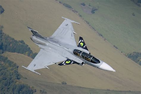 Air Aircraft Fighter Force Gripen Jas 39 Jet Military Saab
