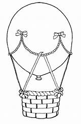 Air Globos Transporte Medios Aerostatico Niños Pasado Figuras Getdrawings sketch template