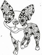 Boston Terrier Coloring Pages Printable Dog Color Animal Dogs Terriers Cat Drawing Zentangle Adult Sketch Zentangles Patterns Popular Getcolorings Choose sketch template
