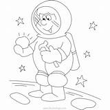 Astronaut Xcolorings sketch template