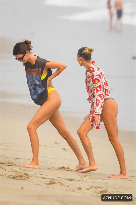 kendall jenner and hailey bieber enjoy the day at the kardashian s