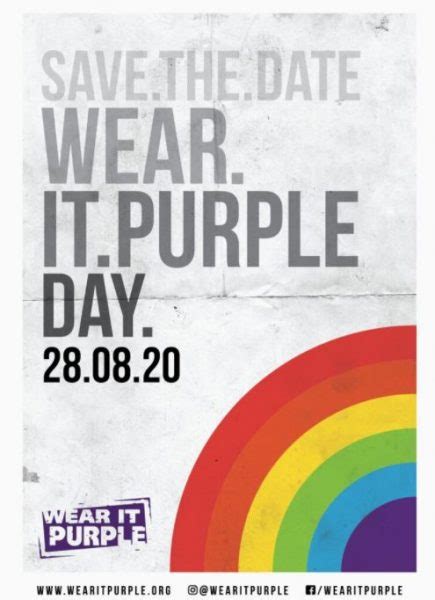 wear it purple day 2020 charles sturt university library blog