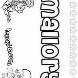 Mallory Coloring Name Makayla Pages Hellokids Malorie sketch template